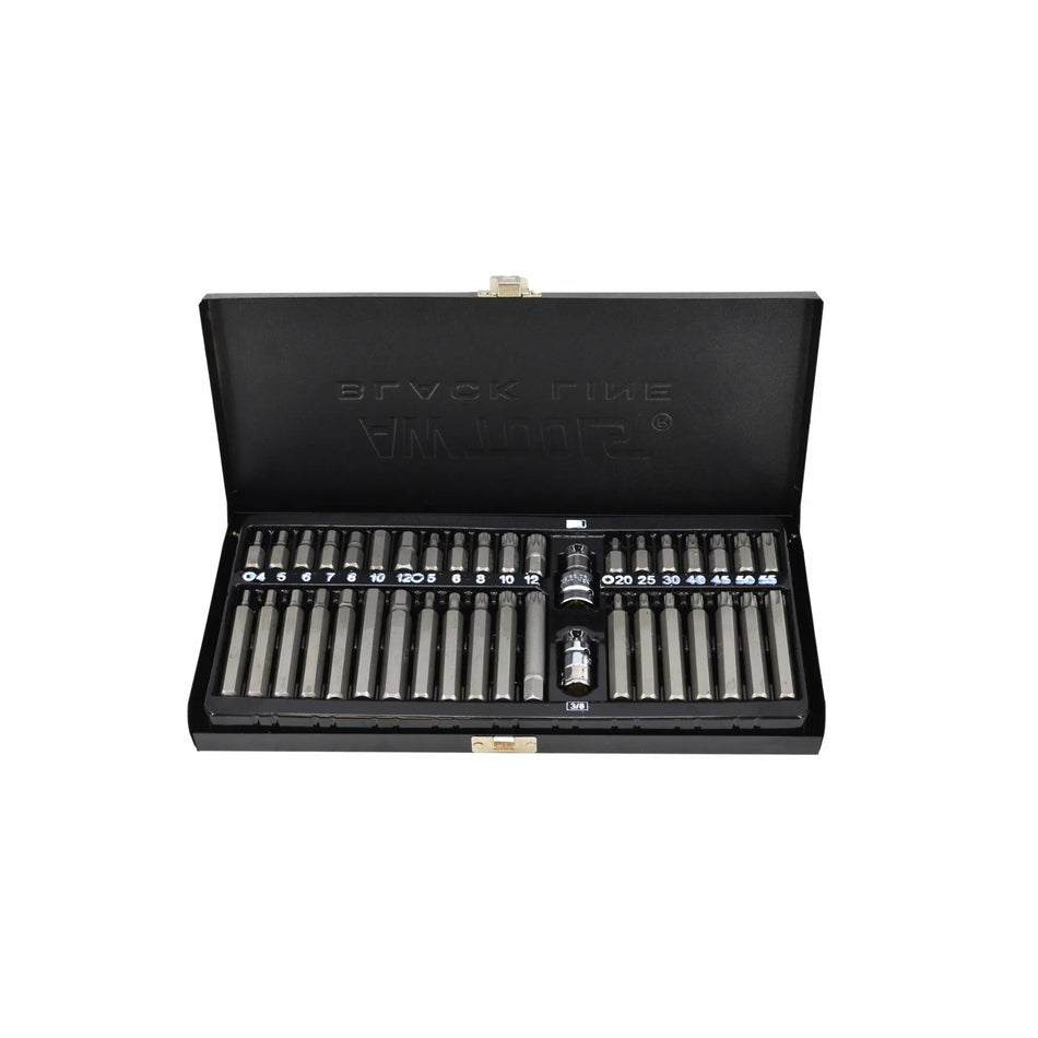 AWTools Bitset HEX/TORX/SPLINE 40-delig Black Line