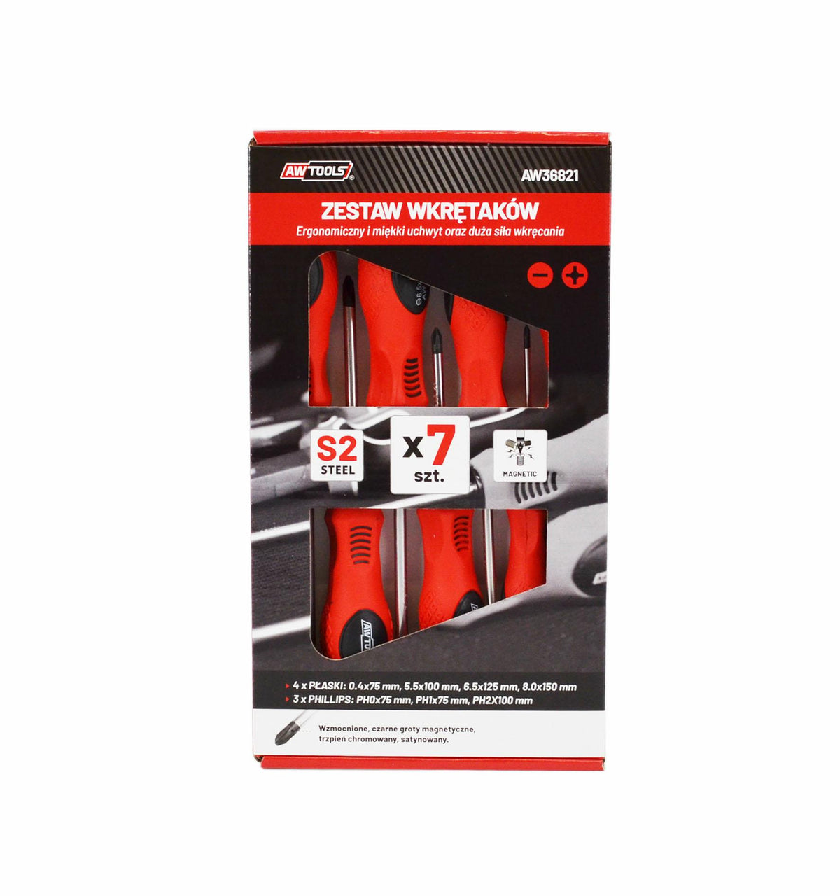 AWTools Set schroevendraaiers S2 7-delig