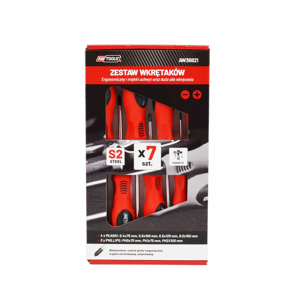 AWTools Set schroevendraaiers S2 7-delig