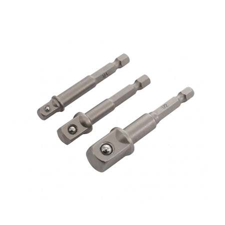 AWTools Set adapters hex CrV 3 stuks 1/4"-3/8"-1/2" BL