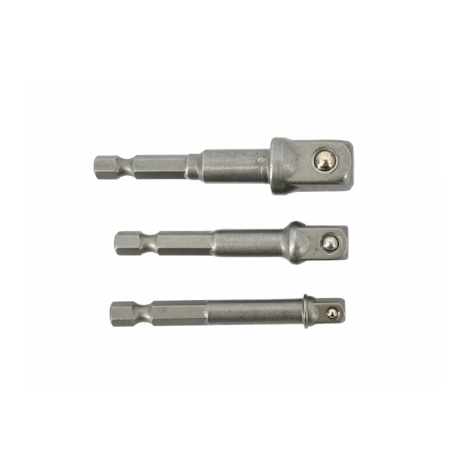 AWTools Set adapters voor naslen hex 3 stuks 1/4"-3/8"-1/2"