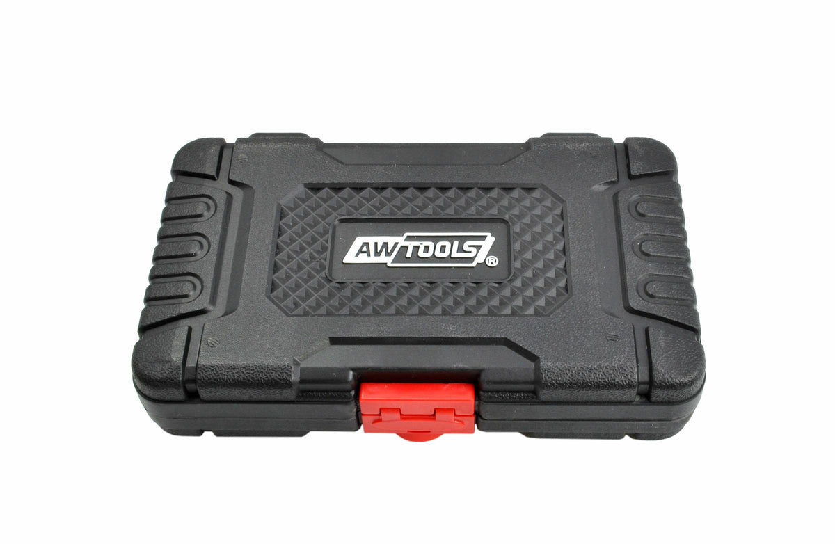 AWTools Set slagdoppen 1/2" kort Black Line 15-delig 8-24mm