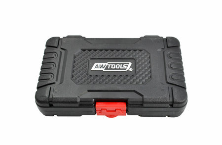 AWTools Set slagdoppen 1/2" kort Black Line 15-delig 8-24mm