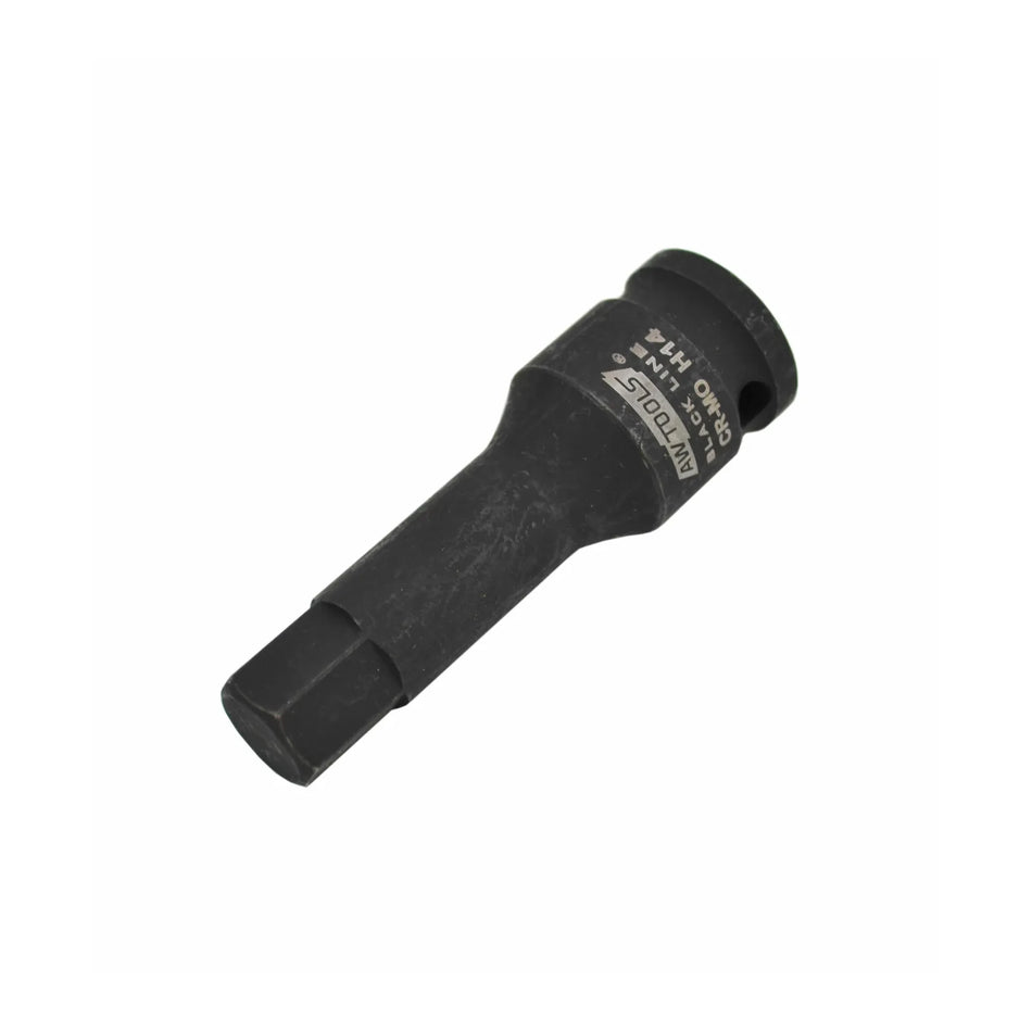 AWTools Impact doppen set hex 1/2" 8-delig 6 - 19 mm Black Line