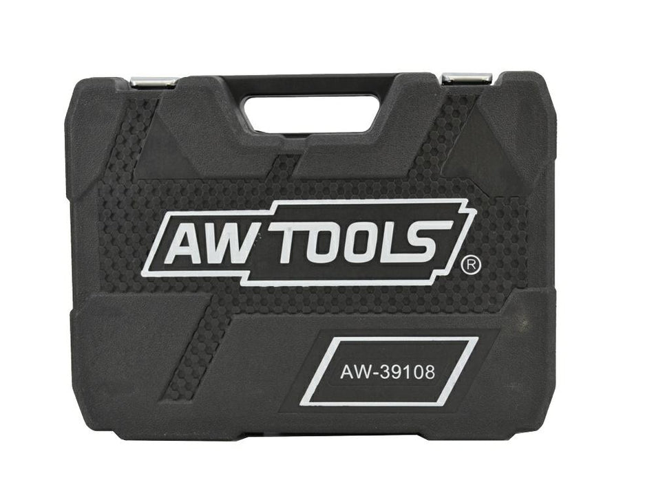 AWTools Doppenset Black Line 108-delig 1/4 en 1/2 inch