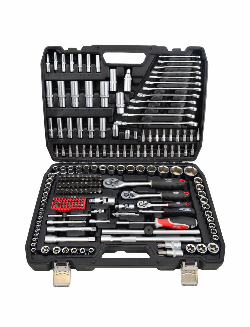 AWTools Doppenset Black Line 216-delig 1/4 3/8 en 1/2 inch