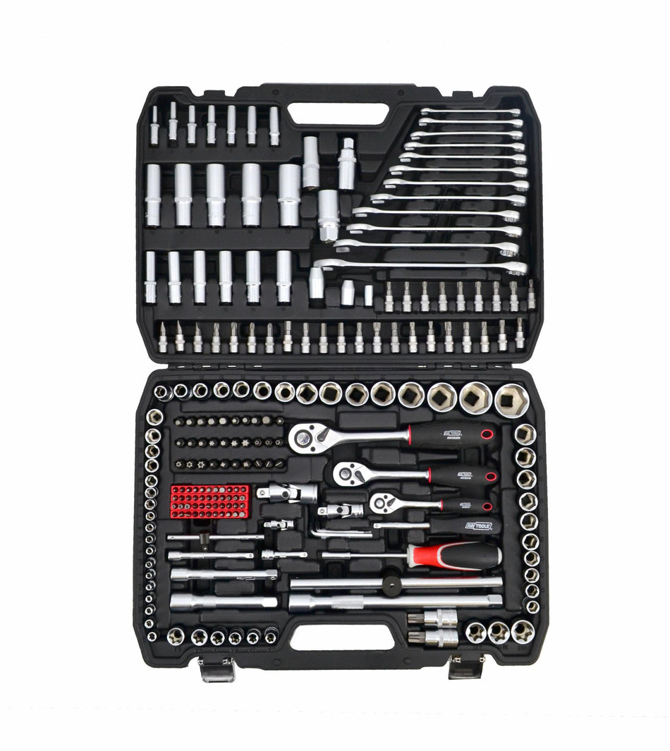 AWTools Doppenset Black Line 216-delig 1/4 3/8 en 1/2 inch