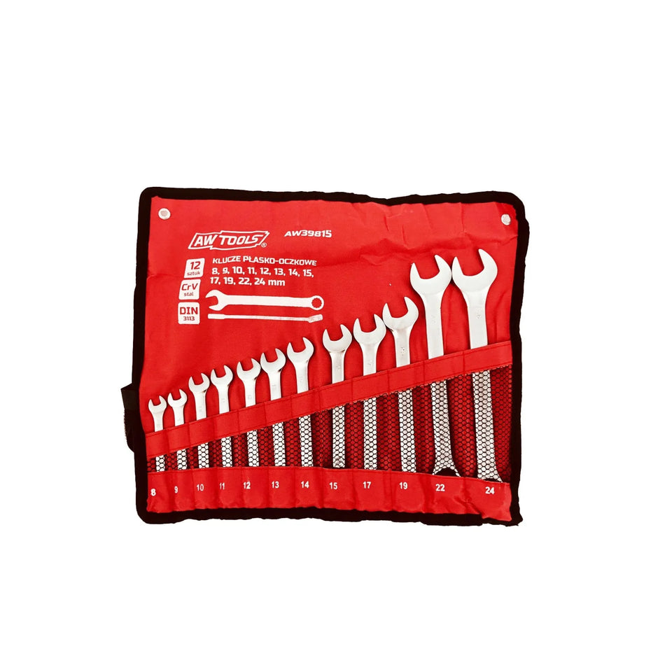 AWTools steeksleutelset 12-delig 8-24mm