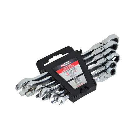 AWTools Ratelsleutelset met scharnier 6-delig 8-19mm