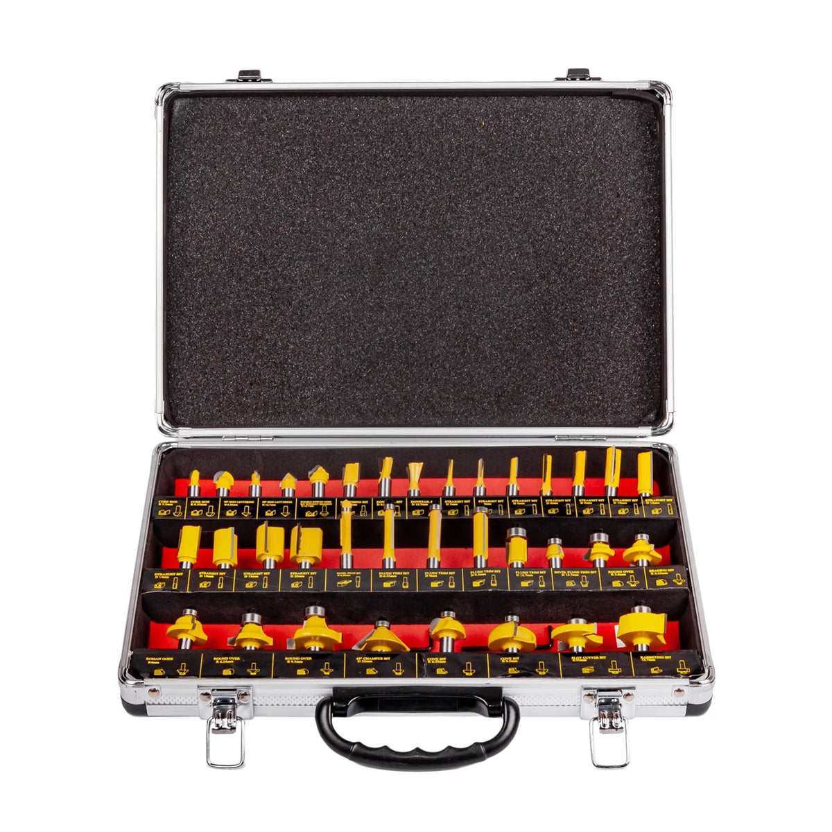 AWTools Frezenset voor hout 35-delig 8 mm schacht