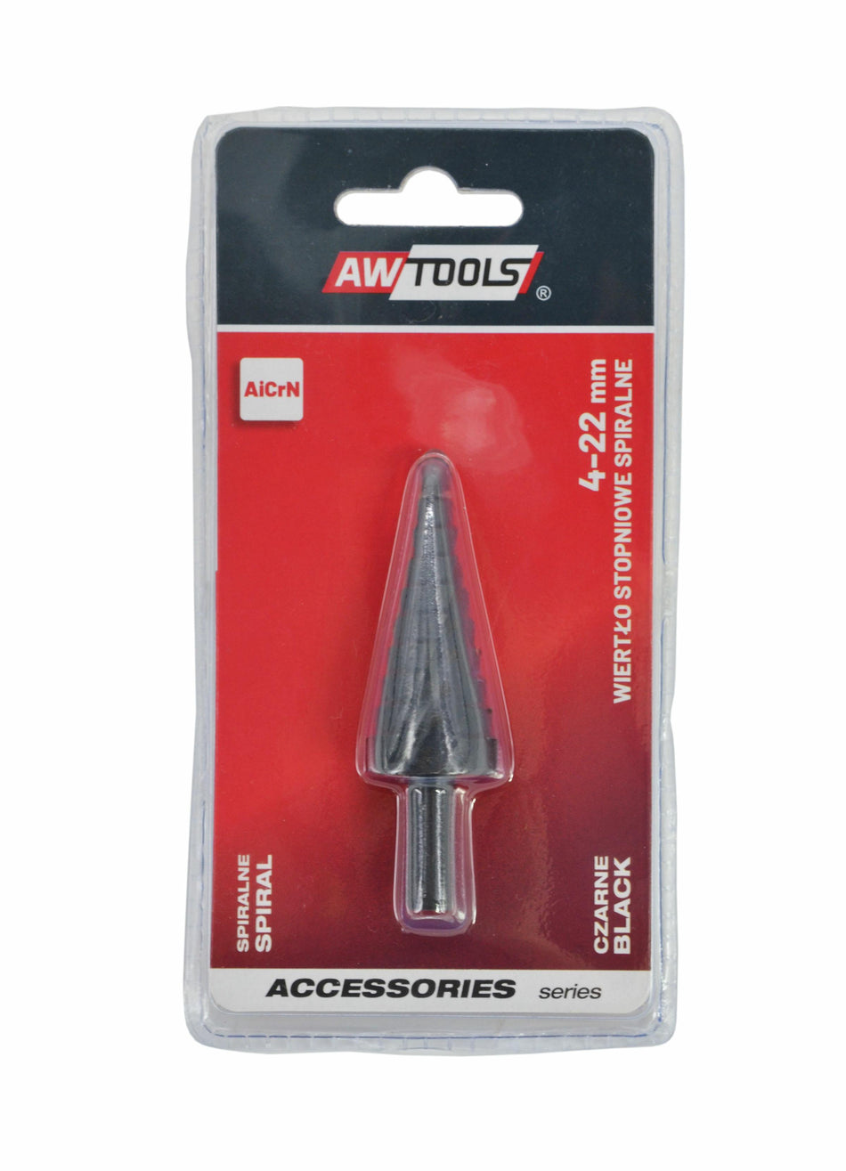 AWTools Spiraaltrapboor AlCrN zwart 4-22 mm cilindrisch gat