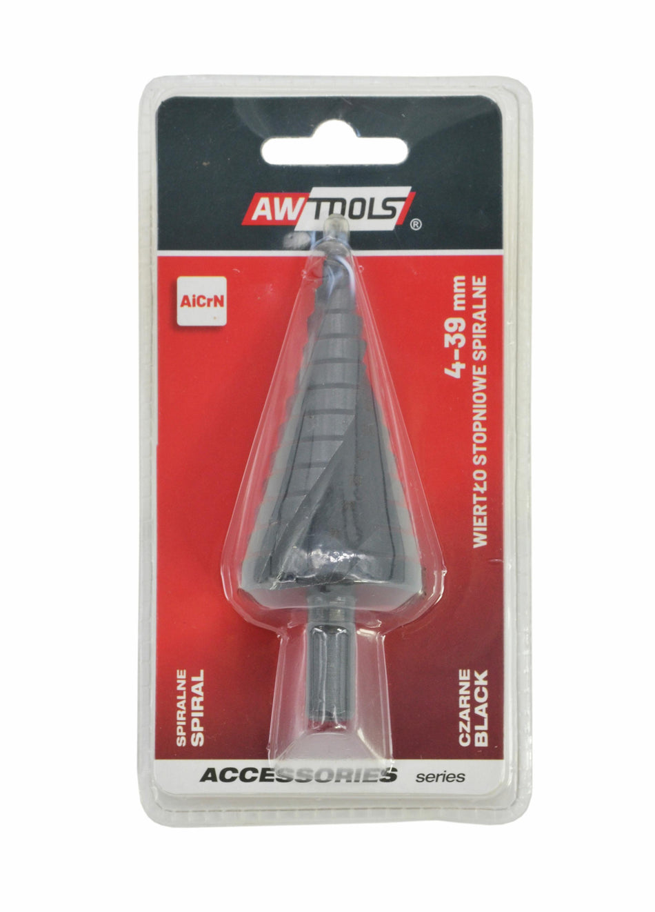 AWTools Spiraaltrapboor AlCrN zwart 4-39 mm cilindrisch gat