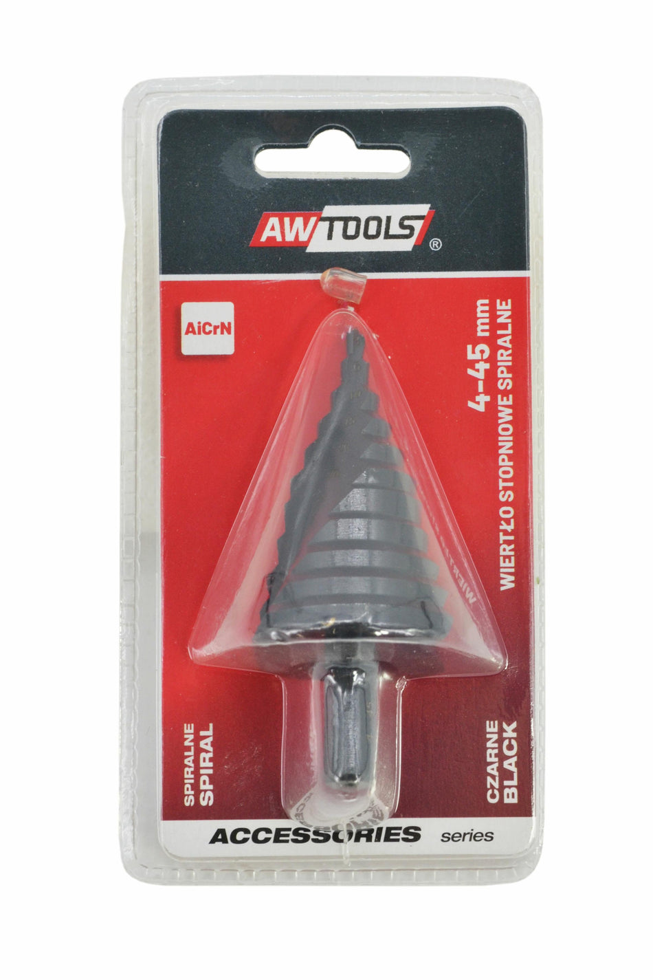 AWTools Spiraaltrapboor voor metaal met AlCrN coating zwart 4-45mm