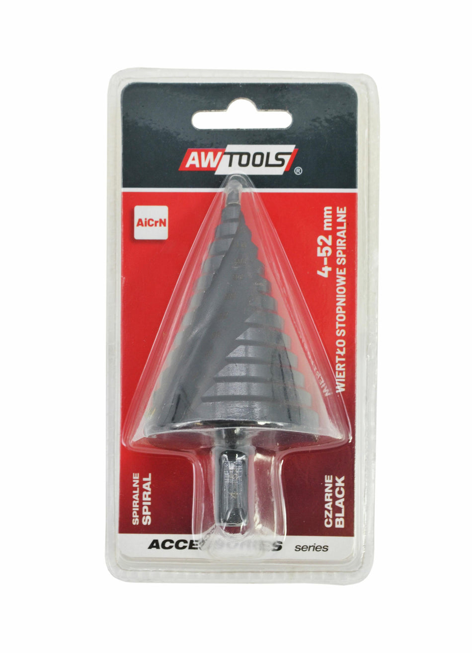 AWTools Spiraaltrapboor met AlCrN coating zwart 4-52mm