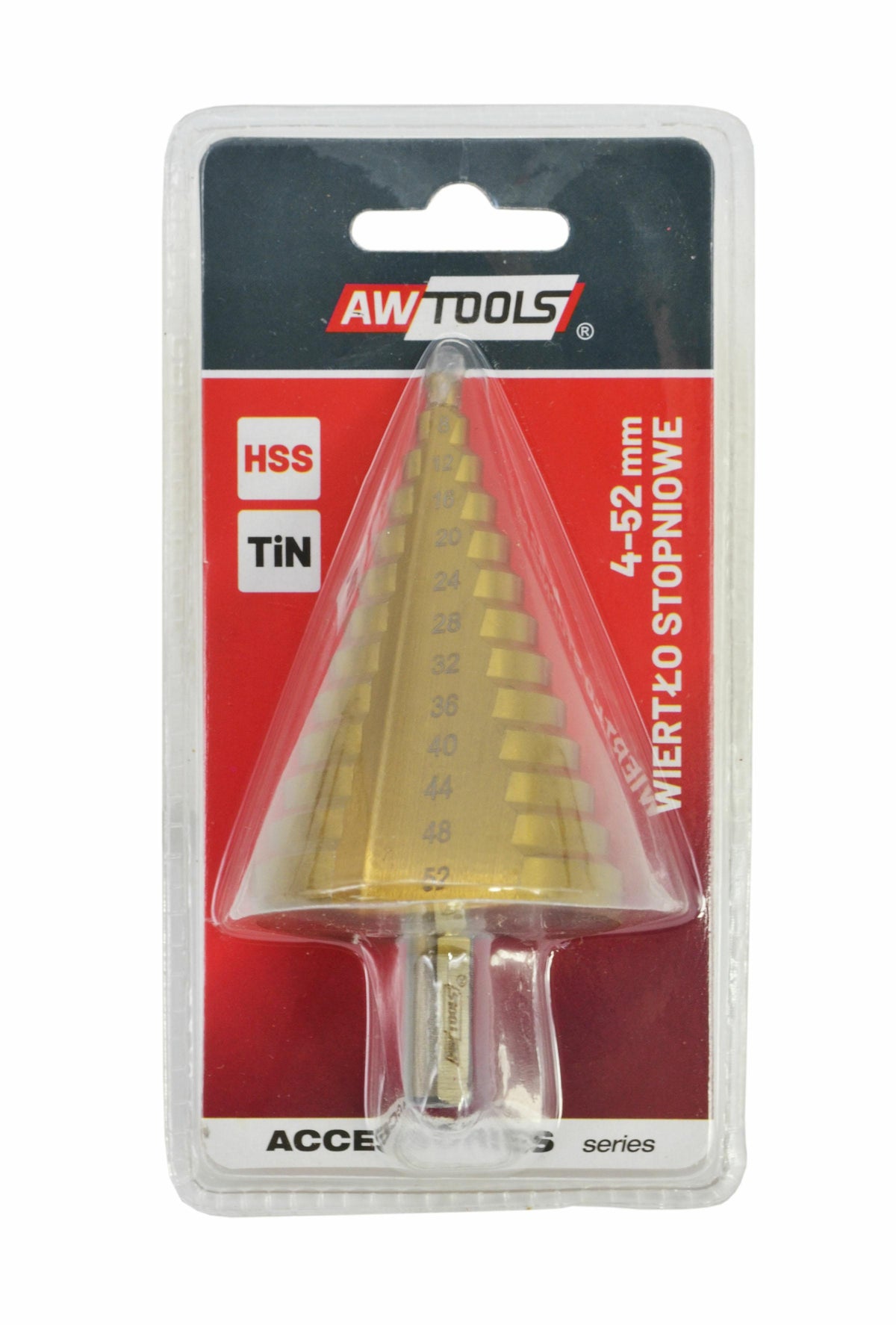 AWTools Stappenboor HSS-TiN 4-52mm