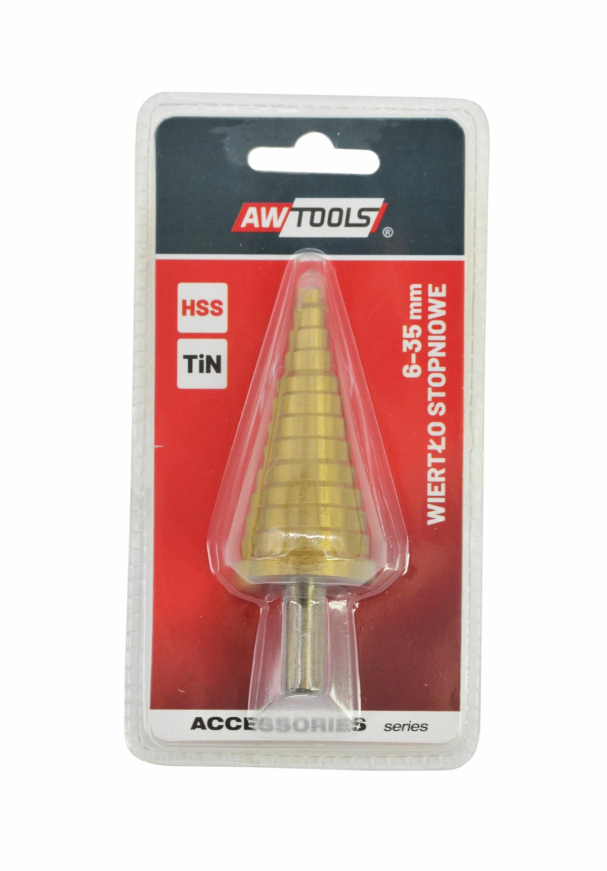AWTools Stappenboor HSS-TiN voor metaal 6-35mm
