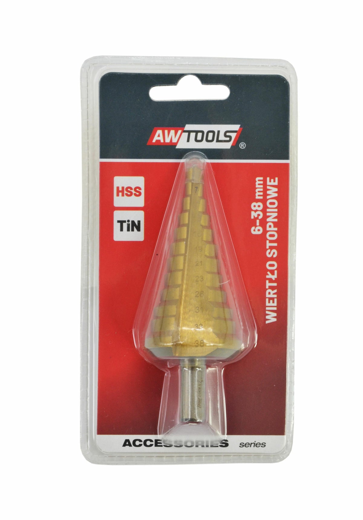 AWTools Metaalboren stopboren HSS-TiN 6-38mm