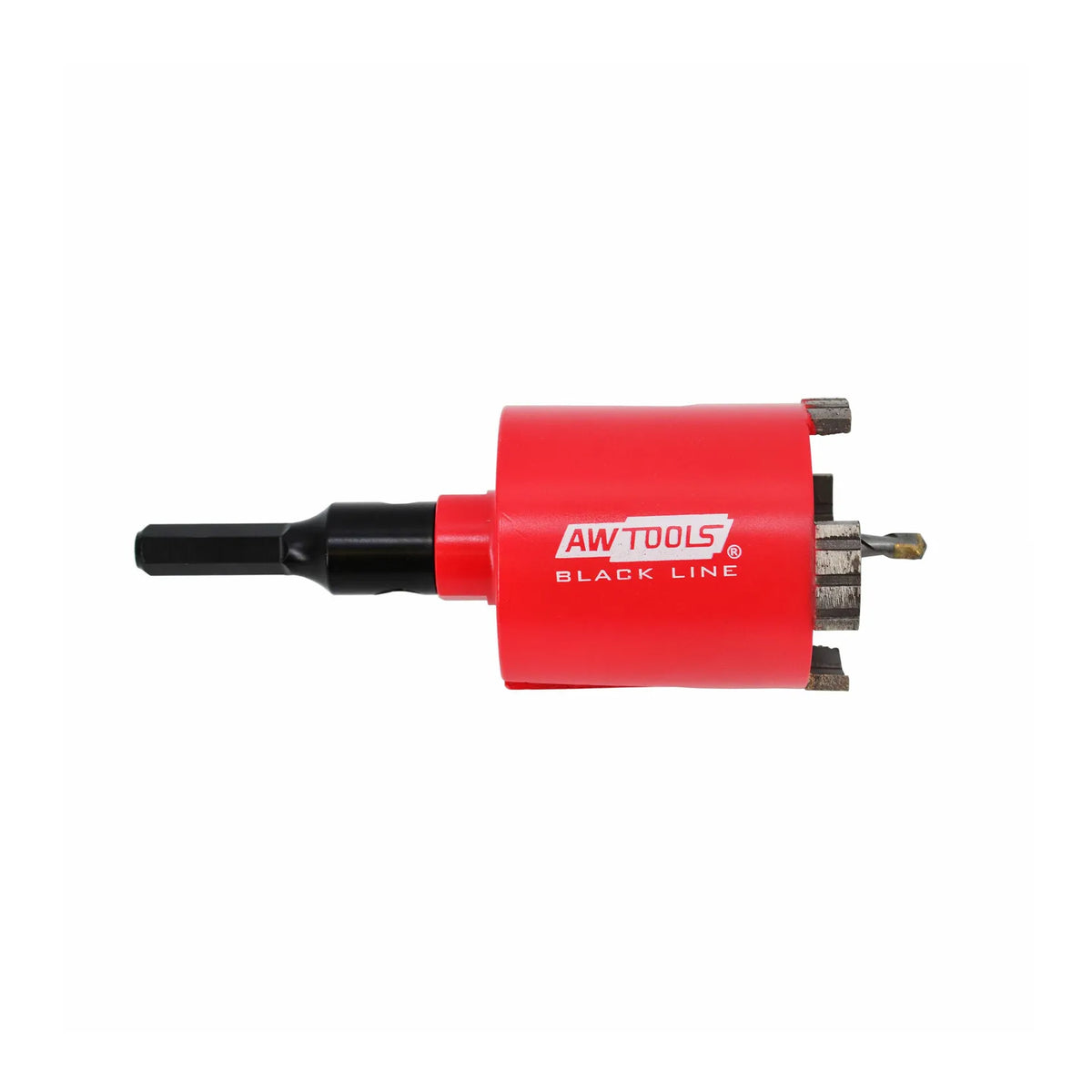 AWTools Diamantboor HEX 68 mm met adapter en pilootboor
