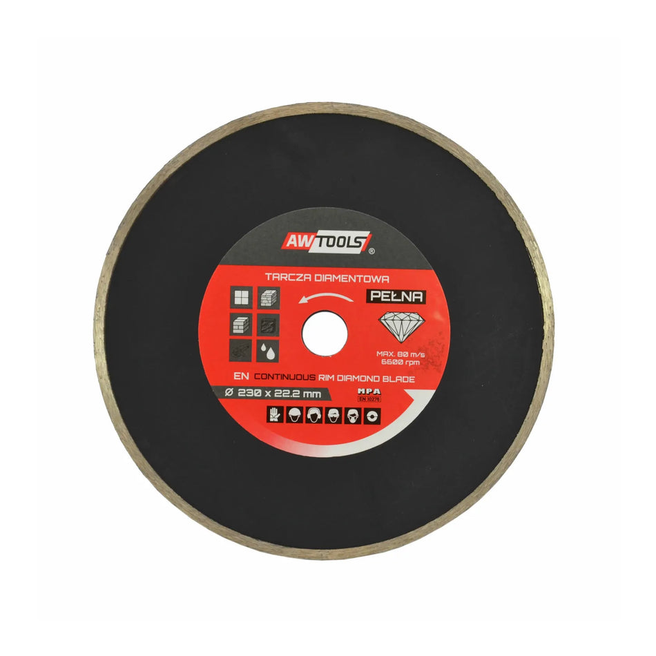 AWTools Diamantschijf 115x22,2mm vol materiaal