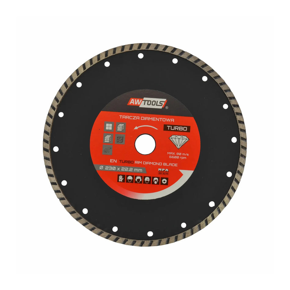 AWTools Diamantzaagblad turbo 300mm x 32mm
