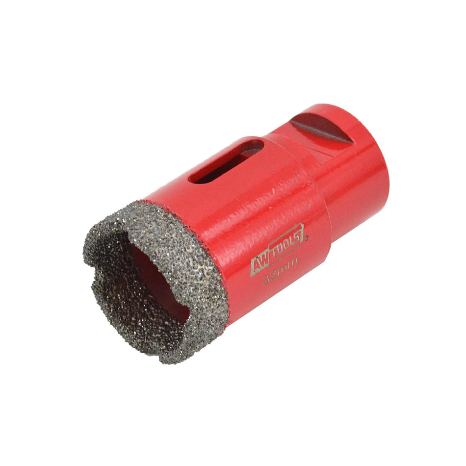 AWTools Diamantboor M14 35 mm 10 mm zandlaag voor keramiek