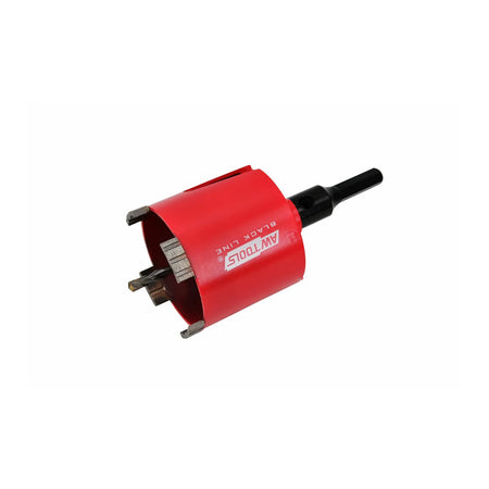 AWTools Diamantboor HEX 82 mm met adapter en pilootboor