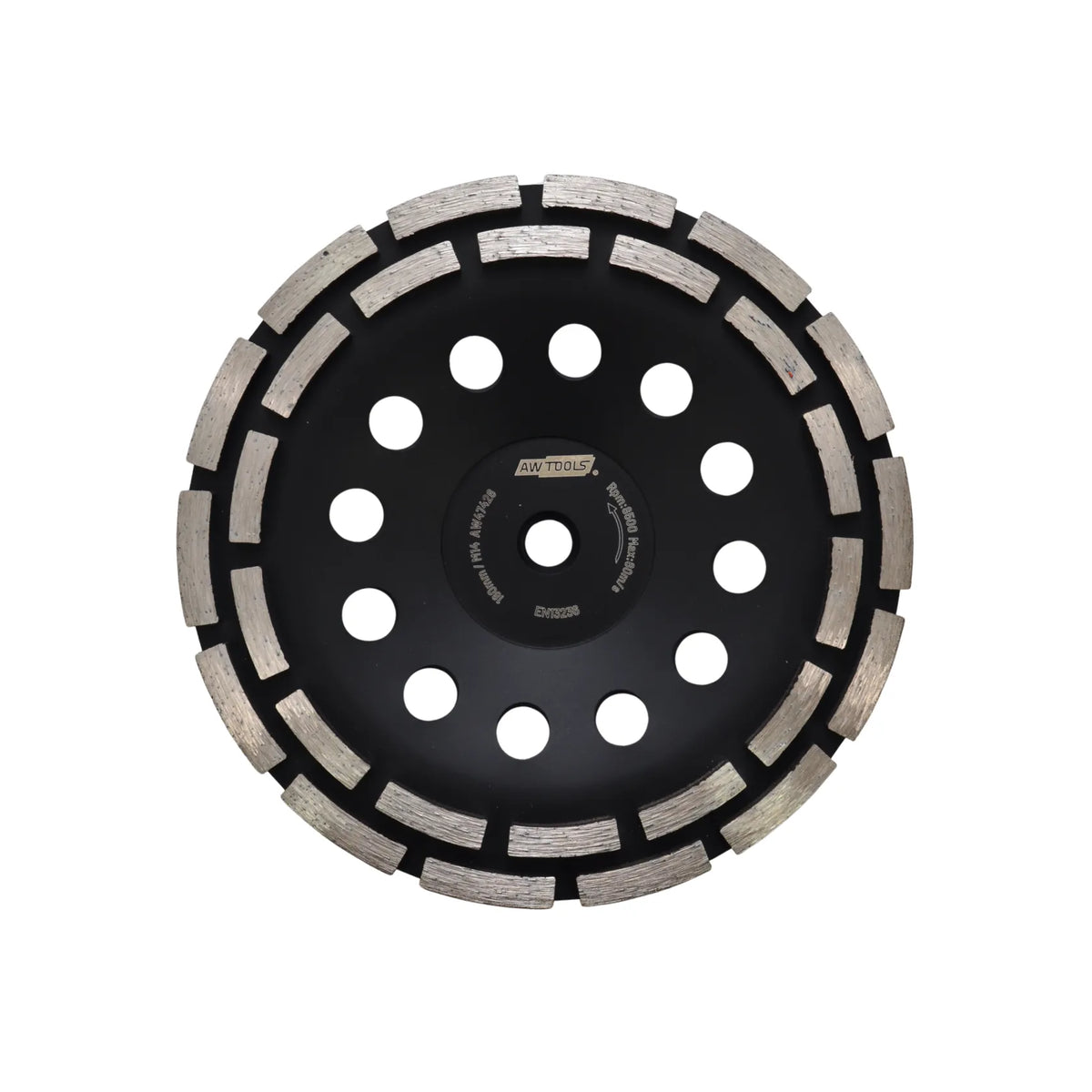 AWTools Diamantschijf segment M14 voor beton slijpen 180mm