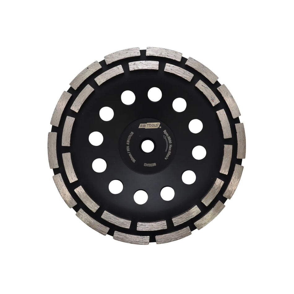 AWTools Diamantschijf segment M14 voor beton slijpen 180mm