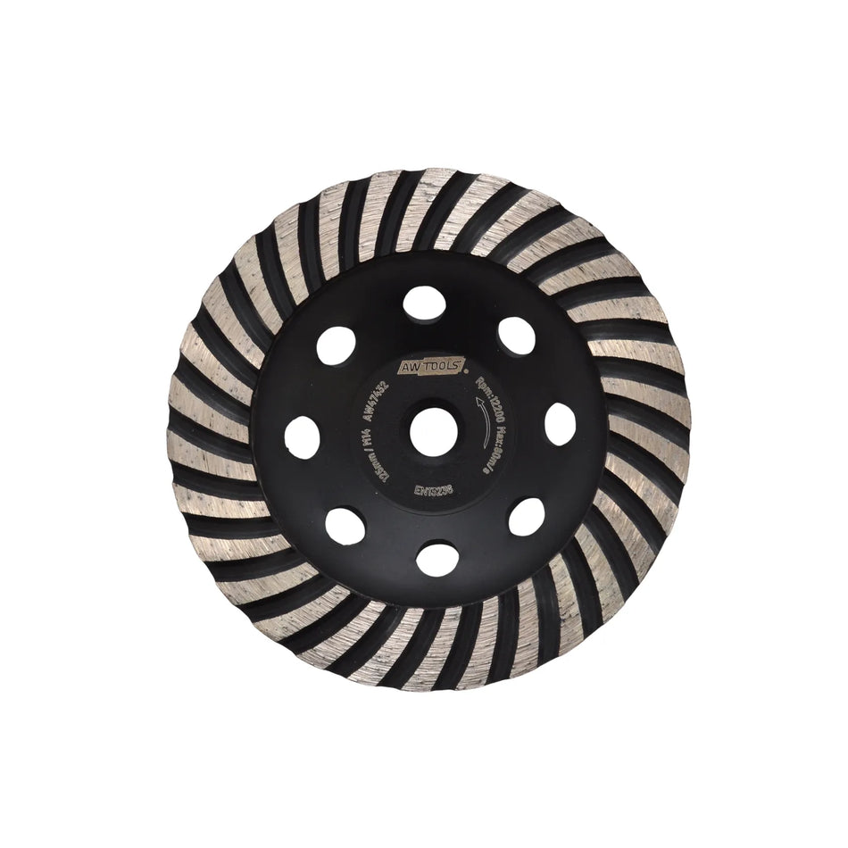 AWTools Diamantschijf turbo M14 voor beton slijpen 125mm