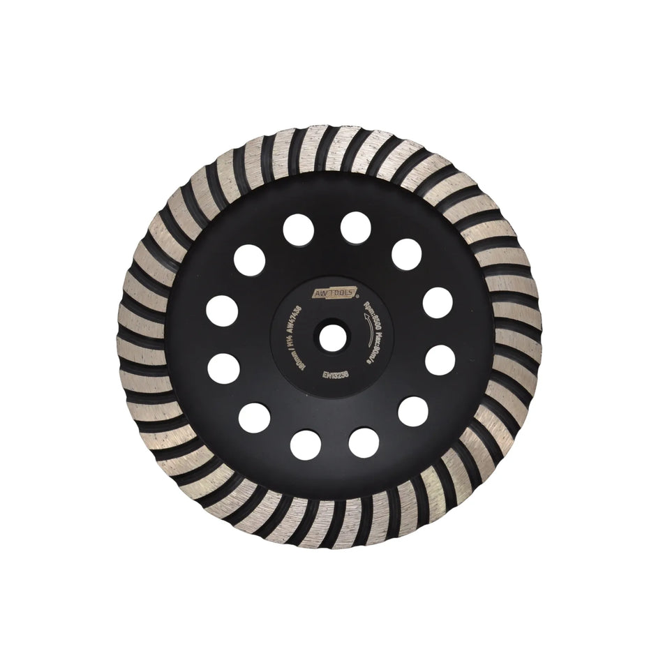 AWTools Diamantschijf turbo M14 voor beton slijpen 180mm