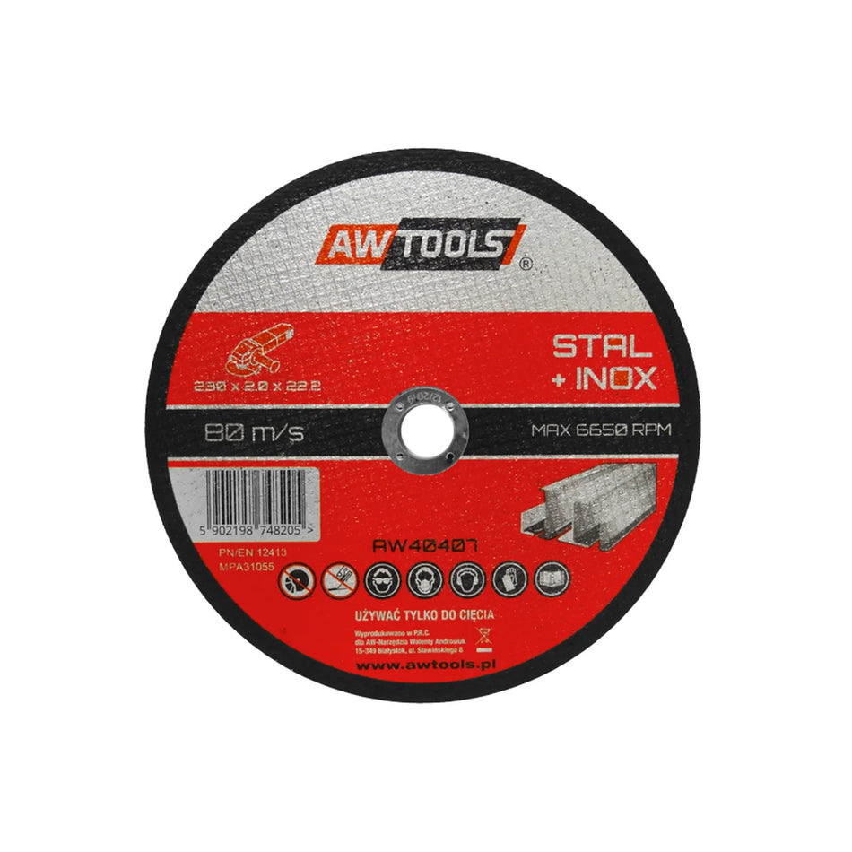 AWTools Doorslijpschijf voor metaal 115x1,0mm