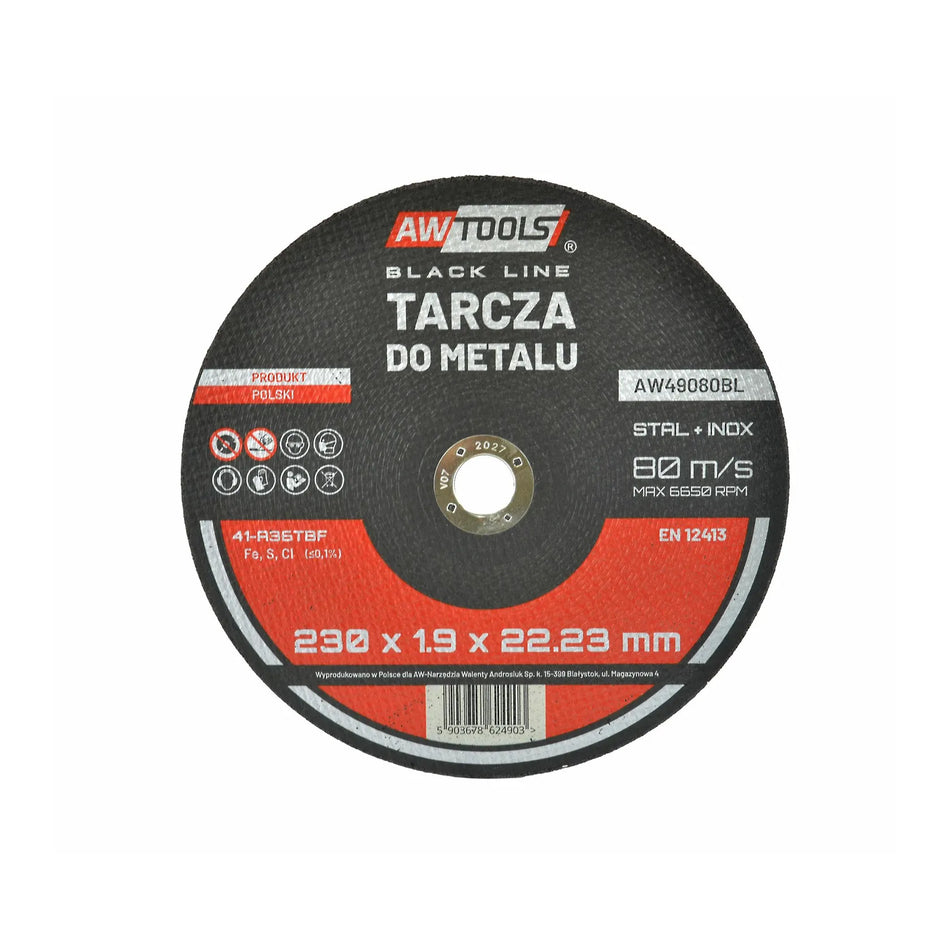 AWTools Metaal snijschijf Black Line 230 x 1,9mm