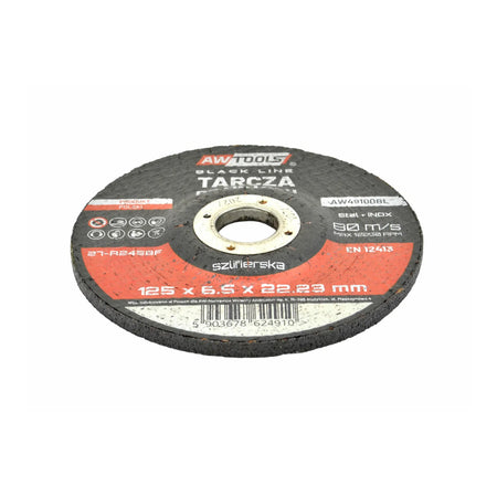 AWTools Slijpschijf Black Line voor metaal 125x6,5mm