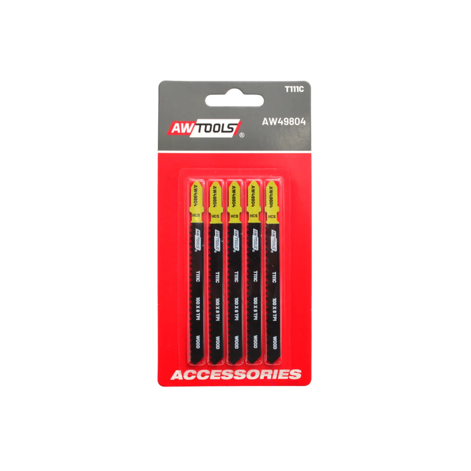 AWTools decoupeerzaagblad voor hout T111C 100mm 5 stuks