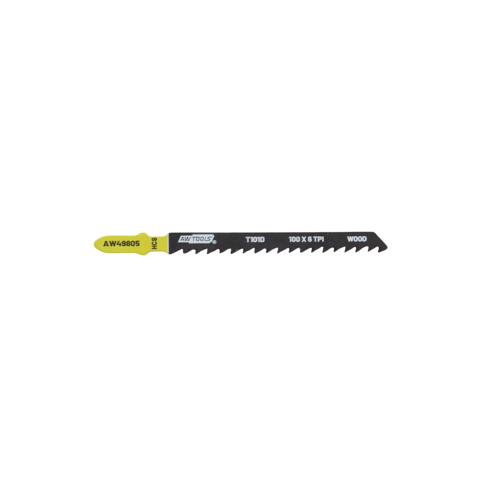 AWTools decoupeerzaagbladen voor hout 100mm 5 stuks T101D