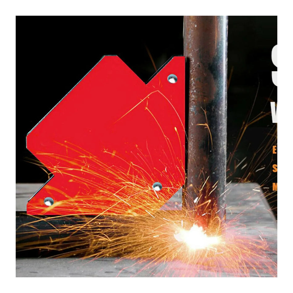 AWTools magnetische lasklem voor lassen 82x120x13mm 11,5 kg