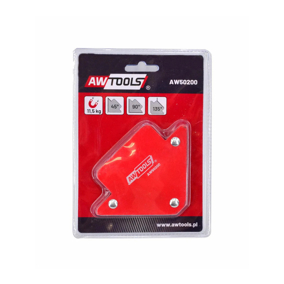 AWTools magnetische lasklem voor lassen 82x120x13mm 11,5 kg