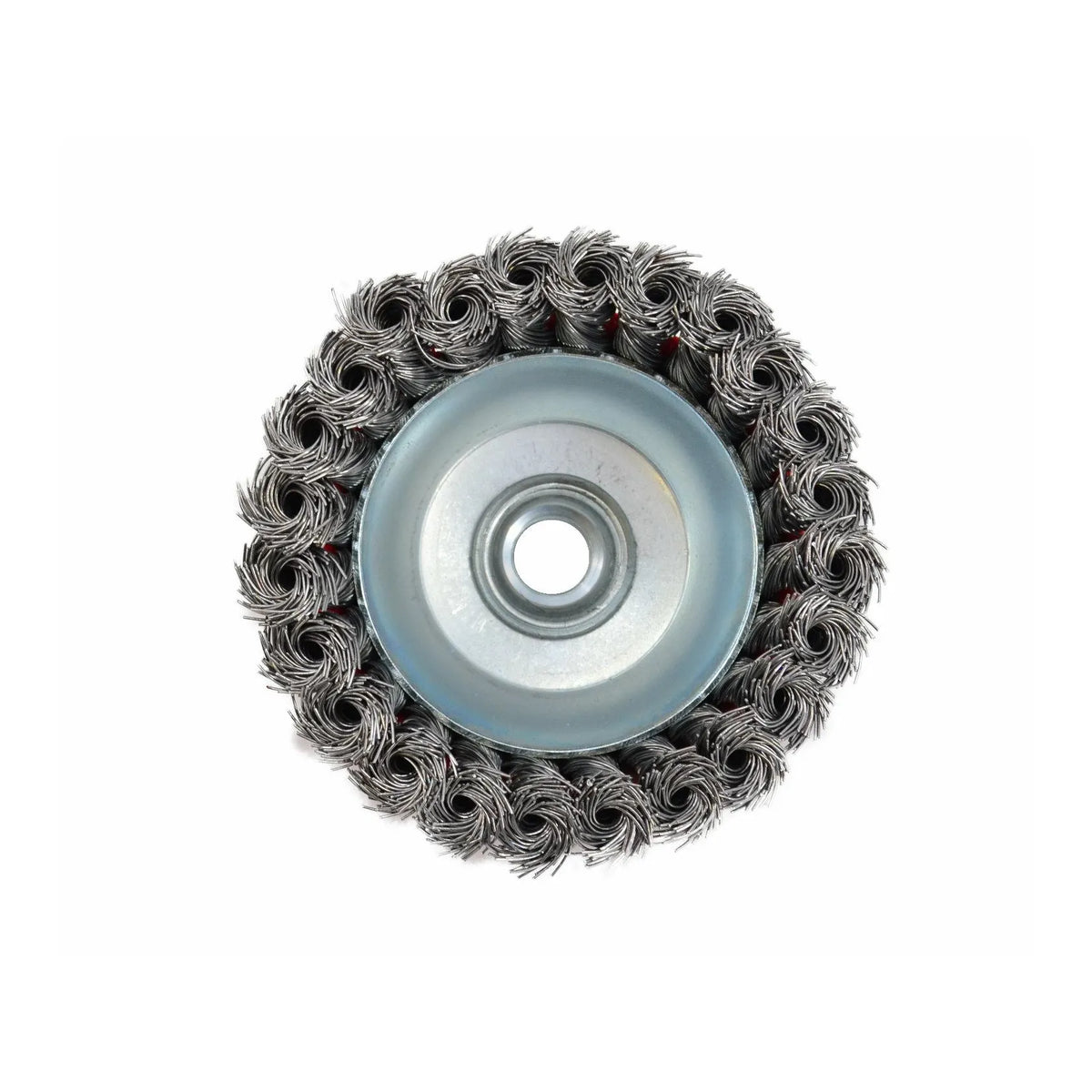 AWTools Stalen borstelschijf rond gedraaid draad 90mm M14