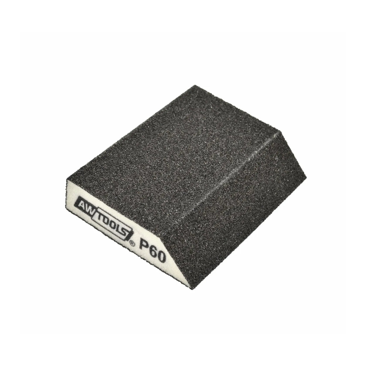 AWTools Schuurspons schuin met korund P60 89x125x25 mm