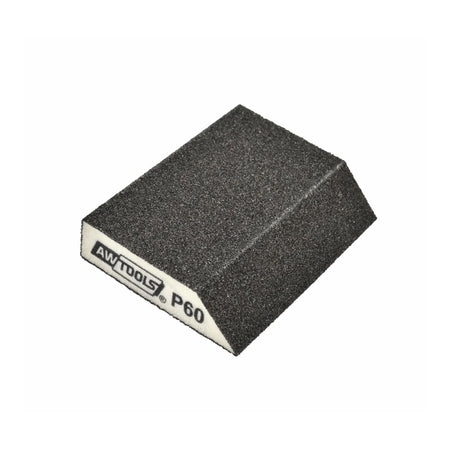AWTools Schuurspons schuin met korund P60 89x125x25 mm