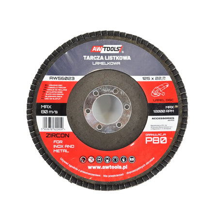 AWTools Schijflamellen 125 mm P36 voor inox en metaal
