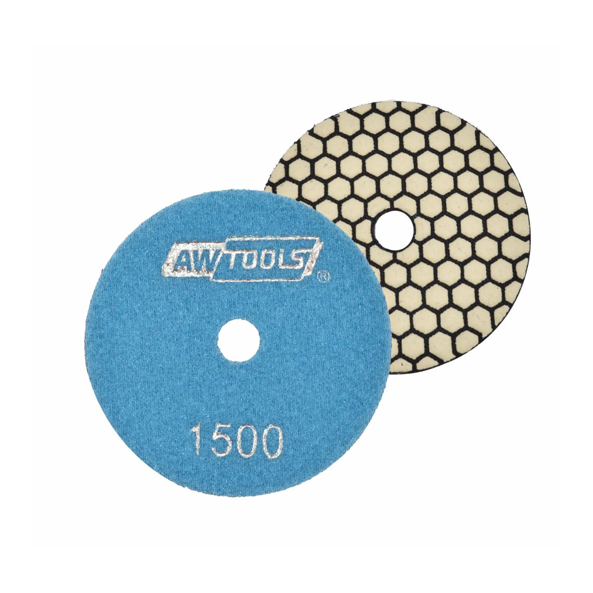 Polijstpad rubbermix met diamant 100 mm korrel 1500 droog