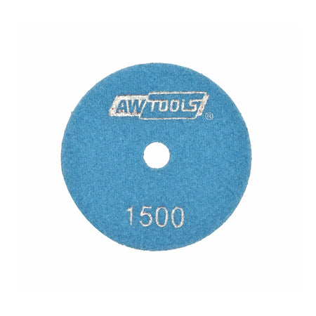 Polijstpad rubbermix met diamant 100 mm korrel 1500 droog