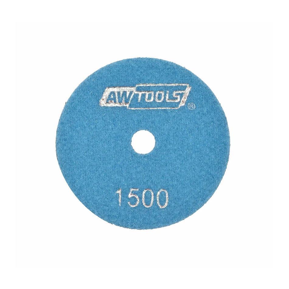 Polijstpad rubbermix met diamant 100 mm korrel 1500 droog