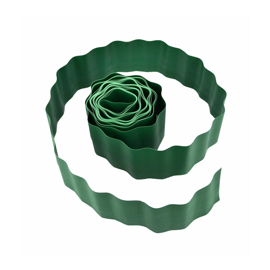 AWTools Grasrand groen golvend 20 cm hoog 9m