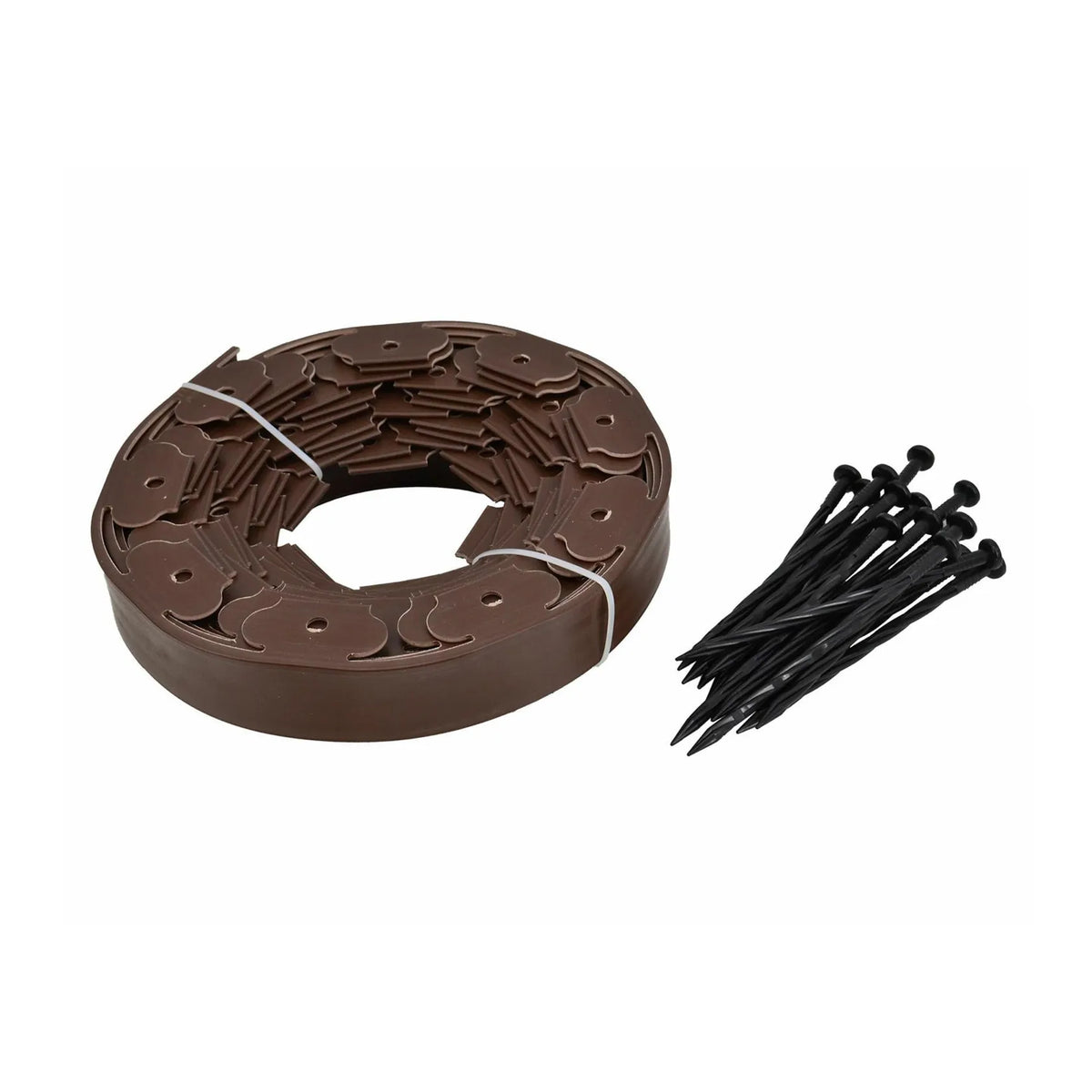 AWTools Grasrand Eco-Border bruin 10m 5 cm hoog