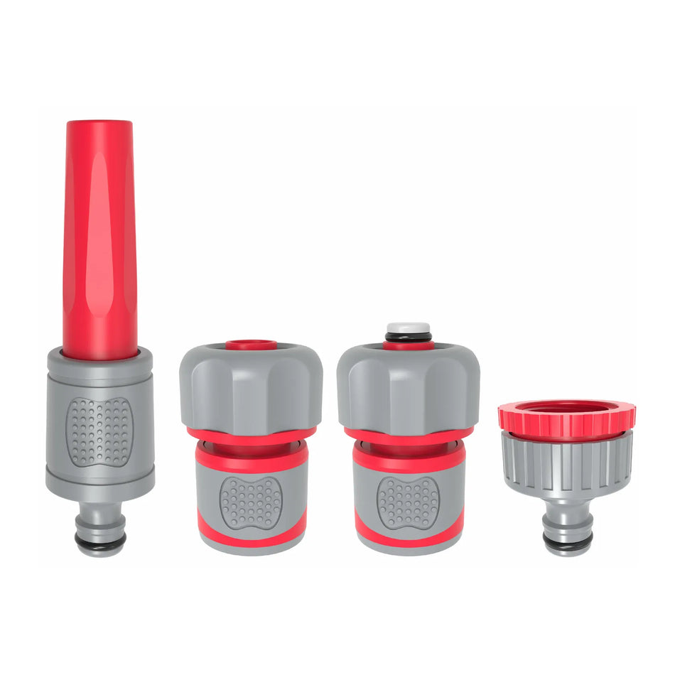 AWTools Besproeiingsset 4-delig met rubberen greep 3/4"