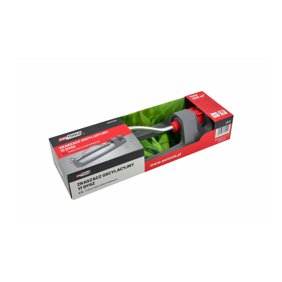 AWTools Oscillerende zraszacz met 17 sproeigaten 45 cm