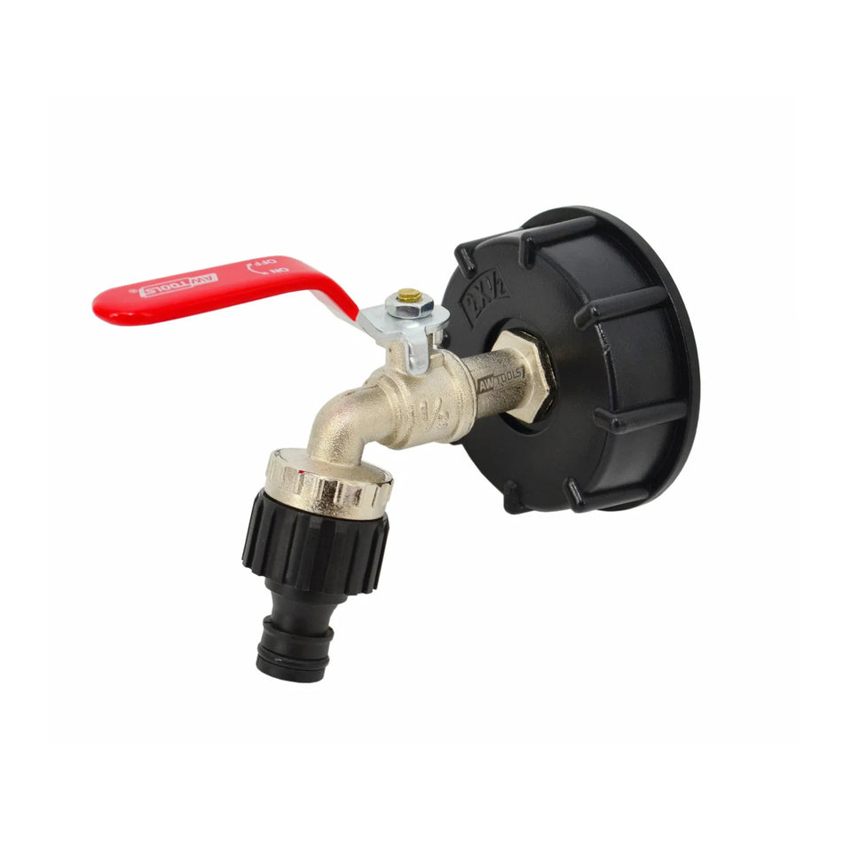 AWTools Tuinkraan verzinkt met nikkel voor IBC 1/2" GZ3/4" mauzer