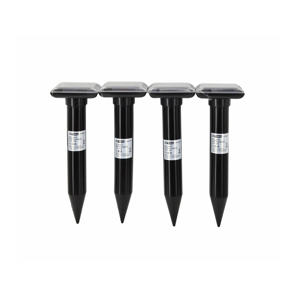 AWTools Solar mollenverjager set 4 stuks IP66